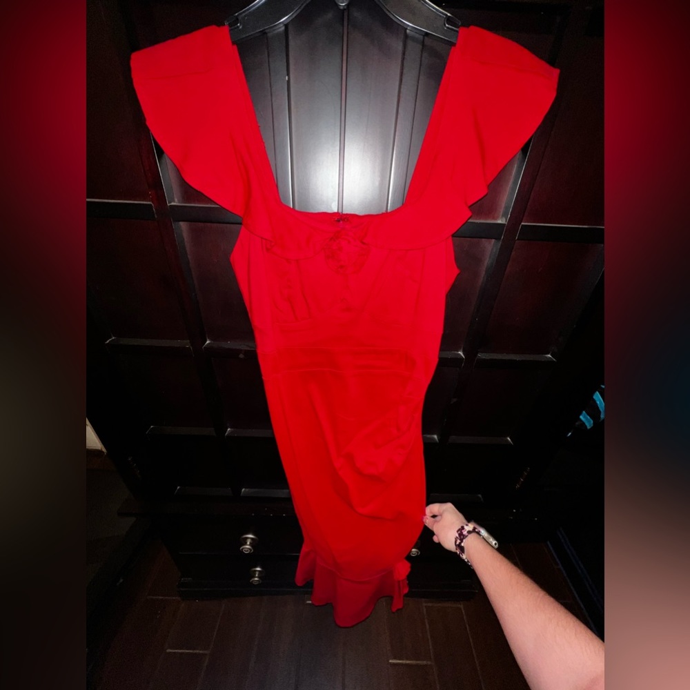 Red stretch Size Large Book of Life Dress